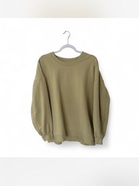 lululemon athletica Olive Green Crewneck Sweatshirt